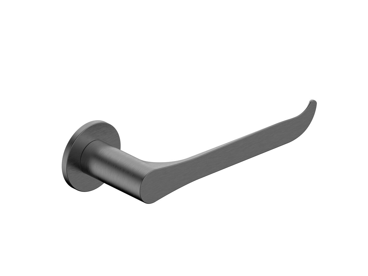 Mizu Silk Toilet Roll Holder Brushed Gunmetal from Reece