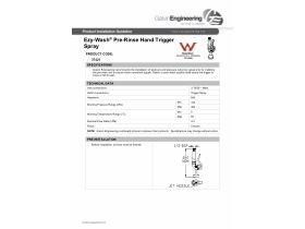 Installation Instructions - Pre Rinse Trigger Spray Gun Standard