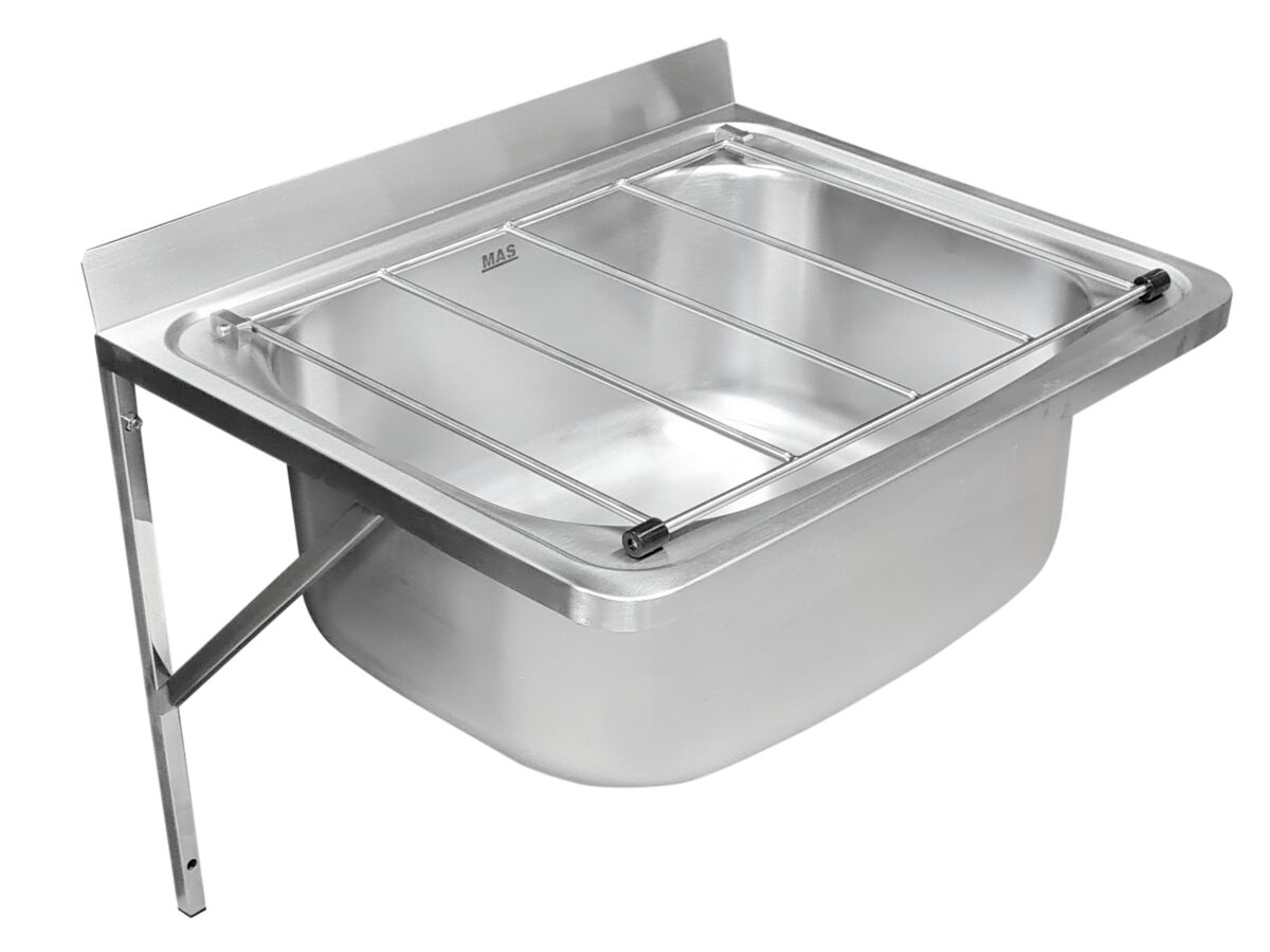 Mas Cleaners Sink With Brackets Stainless Steel