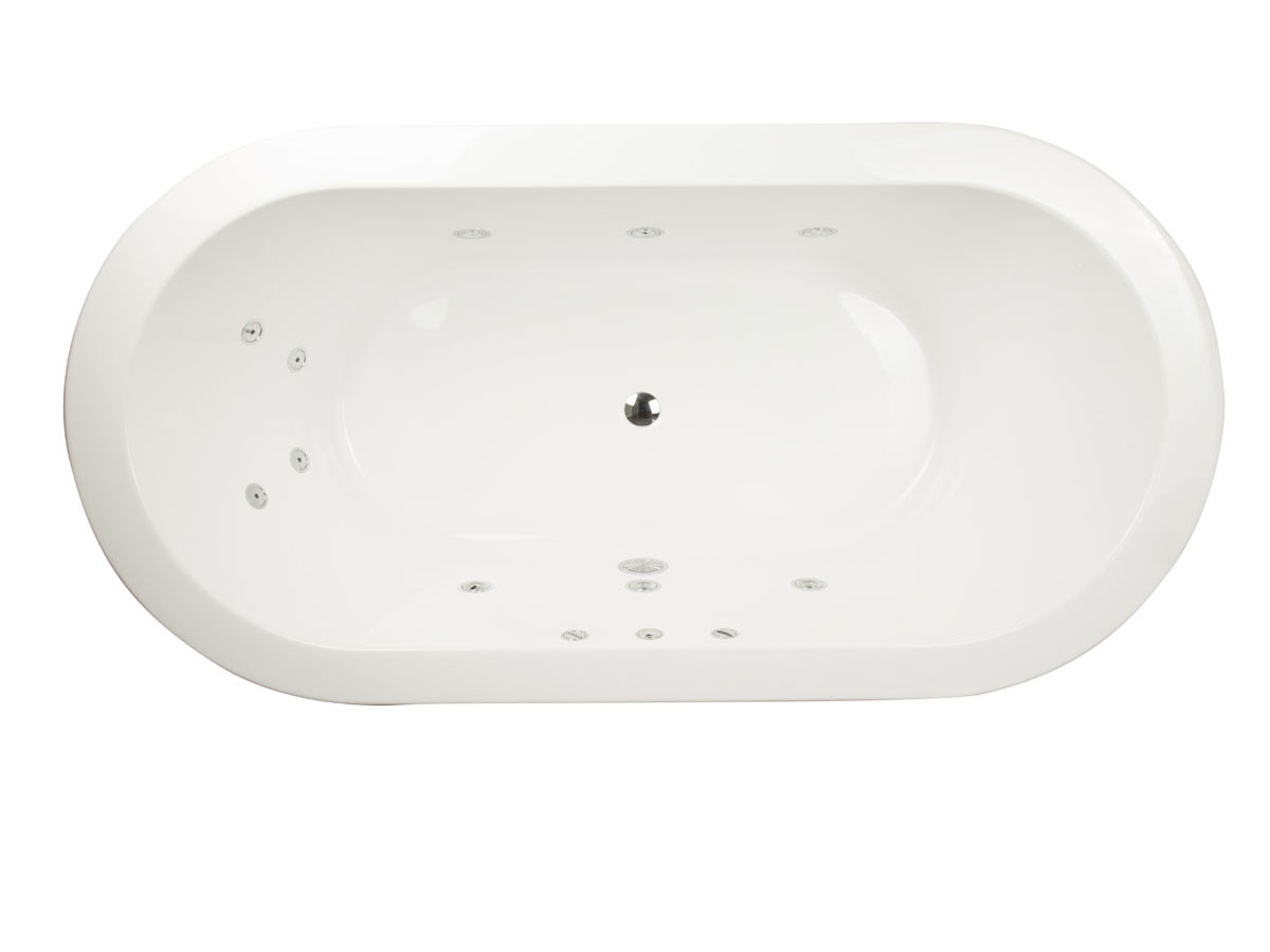 Decina Isle MK2 1790mm Freestanding 10 Jet Spa Bath from Reece
