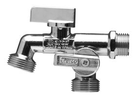 Arco Double Grifo with Non Return Valve Chrome Male 15mm