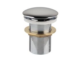 Pop Up Waste Dome/Flat Chrome Plated