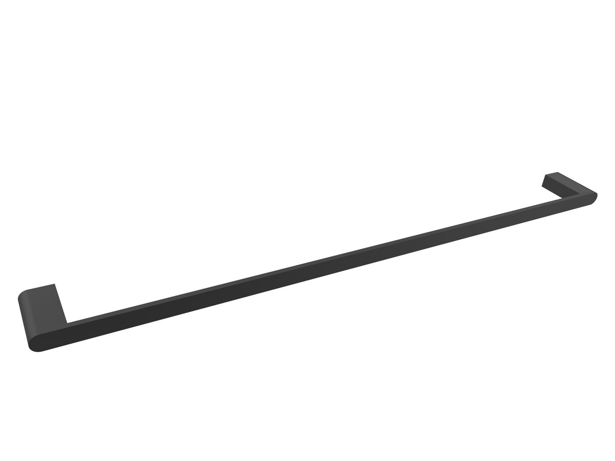 Mizu Soothe Single Towel Rail 750mm Matte Black