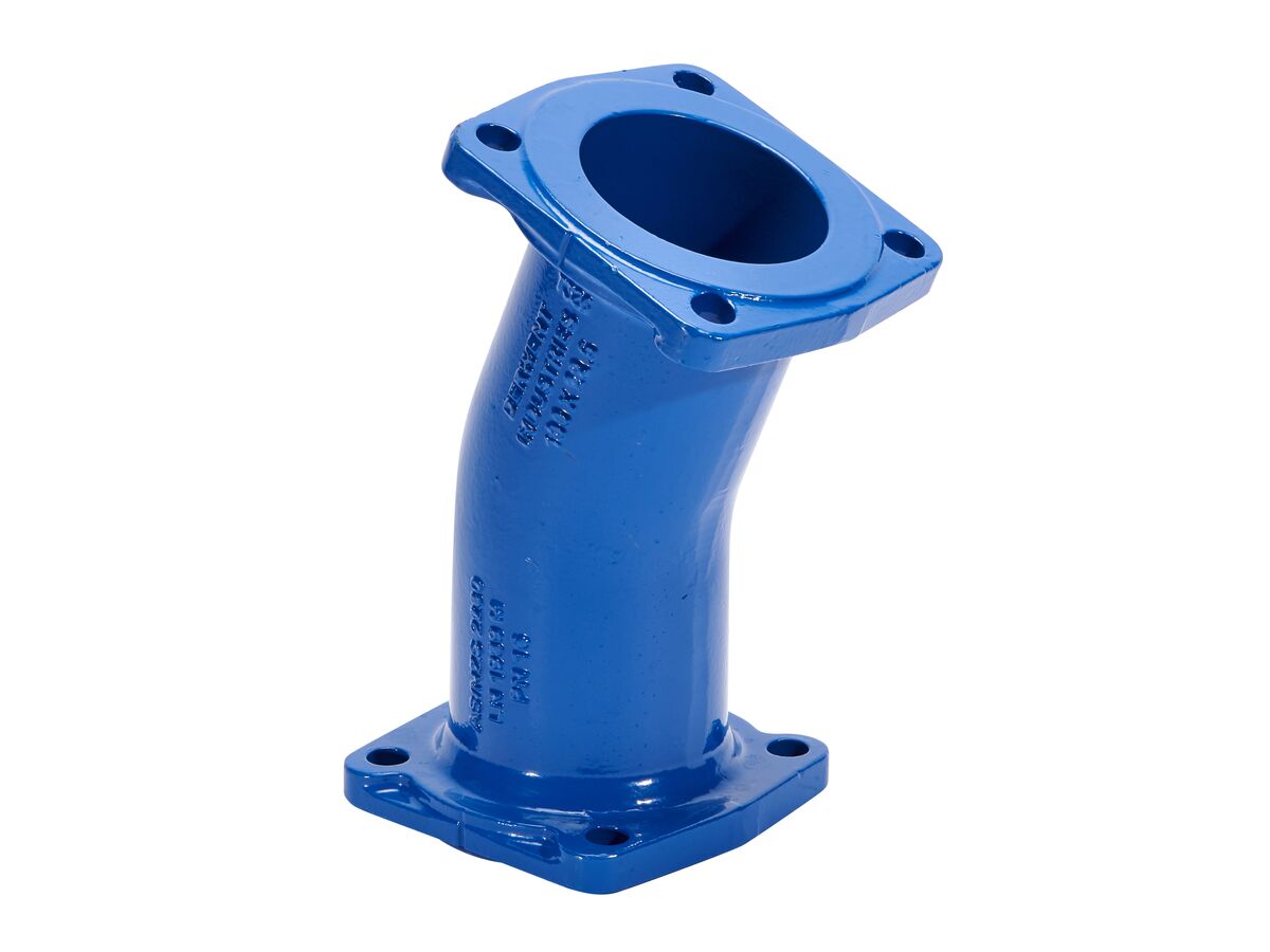 Ductile Iron Bend (Flange x Flange) PN16 B5 300mm x 22.5 Degrees from Reece