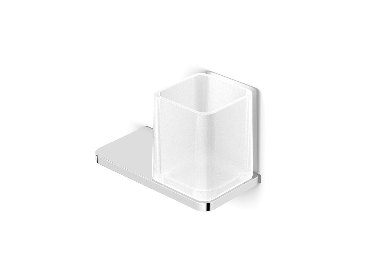 Milli Glance Wall Mount Tumbler with Shelf Chrome