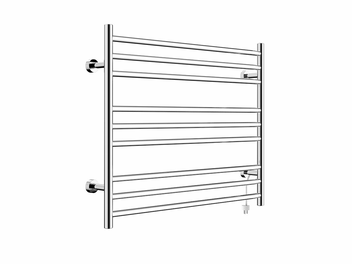 Posh Domaine Heated Towel Rail 700 x 750mm Polished Stainless Steel from Reece