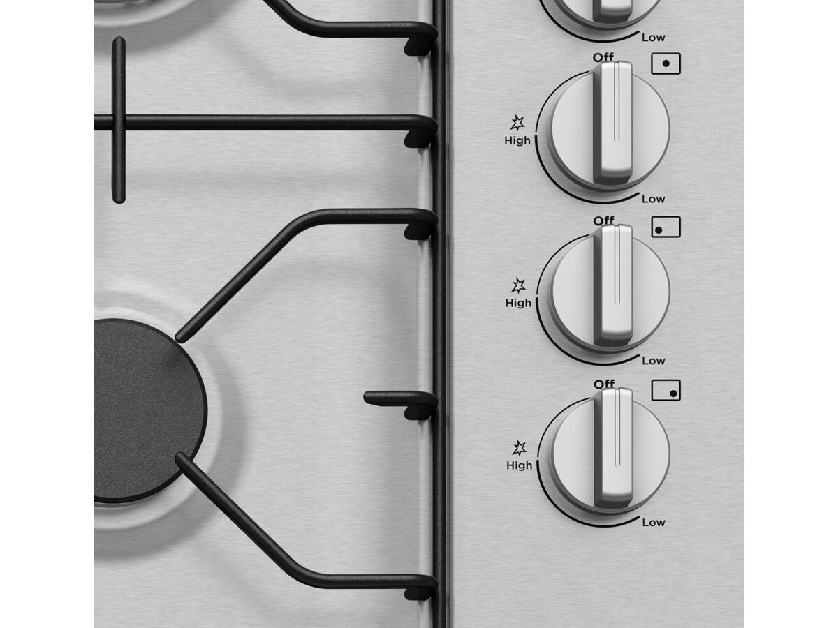 Westinghouse WHG953SB 5 Burner Gas Cooktop 90cm Stainless Steel