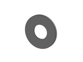 Mizu Shower Mixer Cover Plate Round 90mm Matte Black