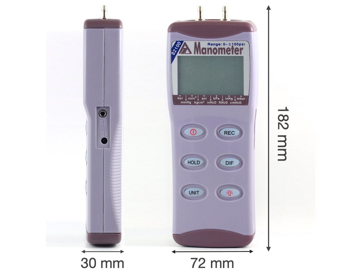 Digital Manometer 82100 (0 to 750kPa)