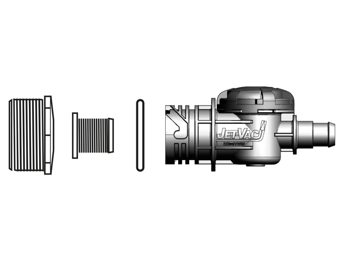 Jet-Vac Universal Wall Fitting Complete