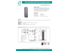 Specification Sheet - RBA Floor Mounted Drinking Fountain Stainless Steel