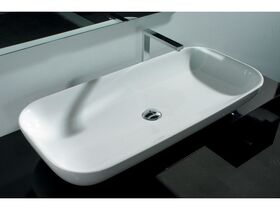 AXA Uno Above Counter Basin No Taphole 1000mm White