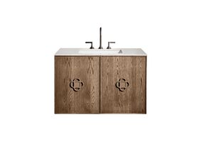 ISSY Adorn Undermount Wall Hung Vanity Unit with Two Doors & Internal Shelf with Petite Handle 162