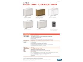 Technical Guide - Kado Lux All Door Floor Mount Vanity