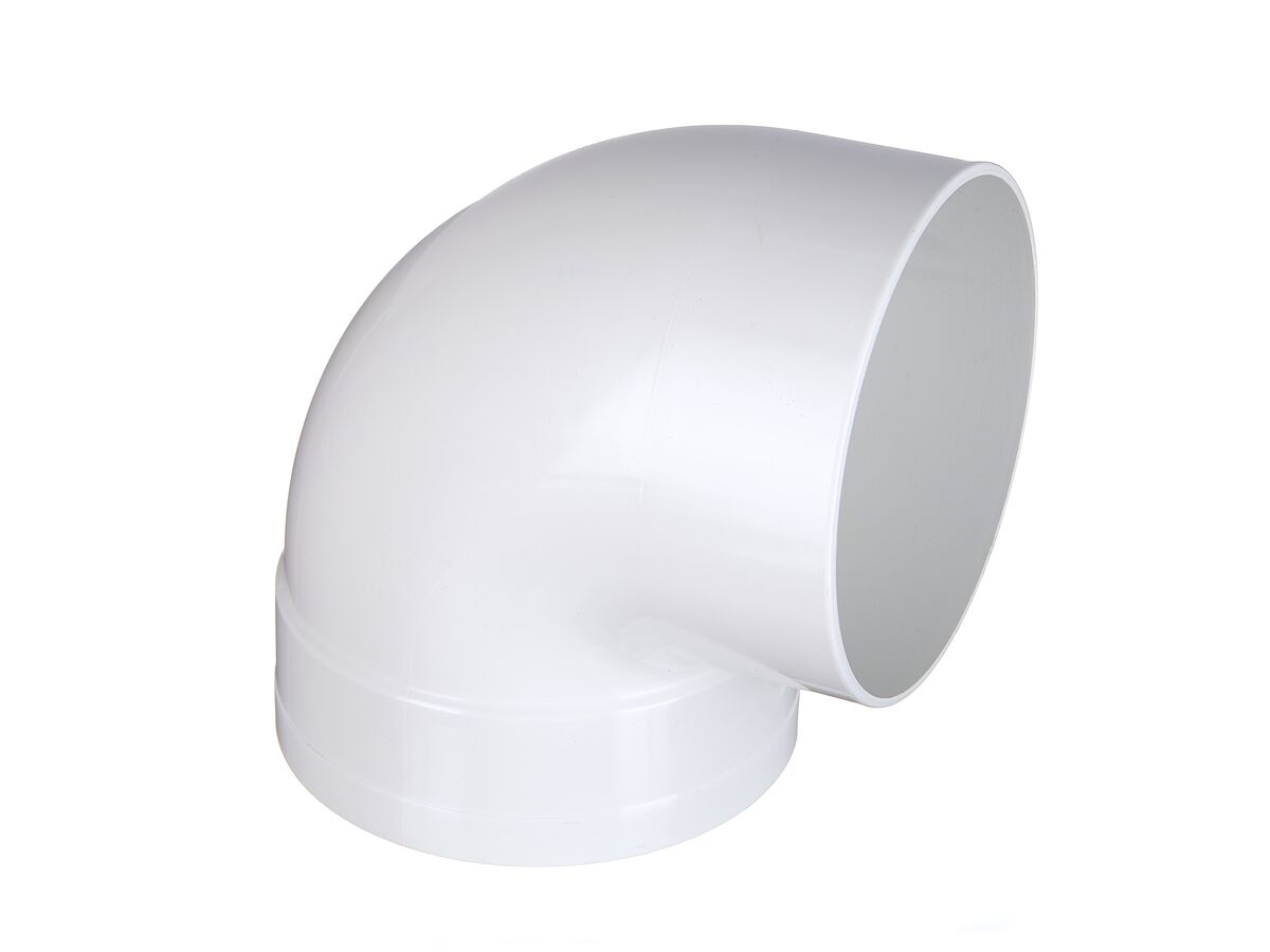 Stormwater PVC Bend Male & Female 90mm x 90 Degree from Reece