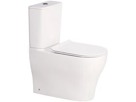 American Standard Cygnet Square Overheight Hygiene Rimless Close Coupled Back To Wall Back Inlet Toilet Suite White (4 Star)