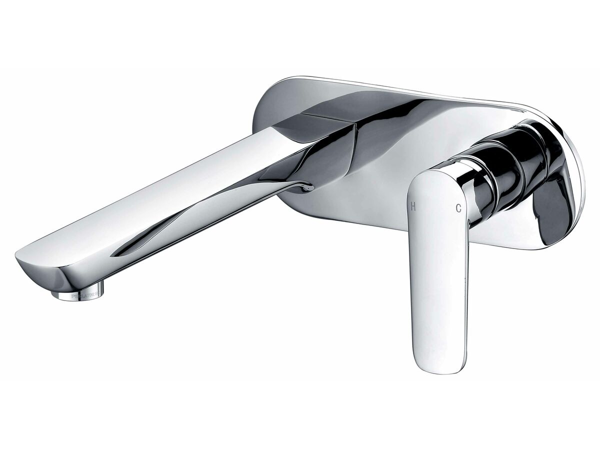 Mizu Bliss Wall Basin Mixer Tap Set 210mm Chrome (4 Star) from Reece