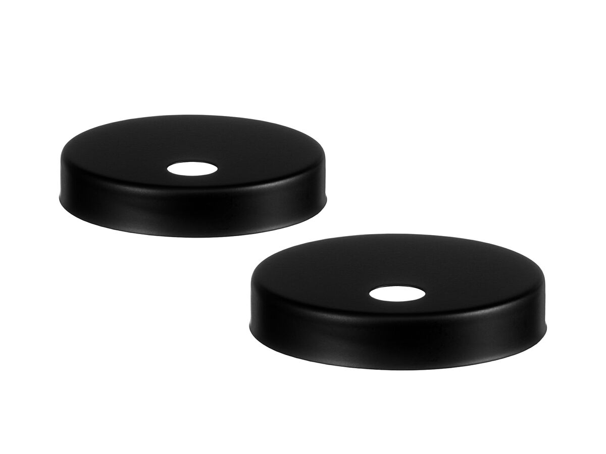 Kado Lux Small Hinge Cover Plates Matte Black from Reece