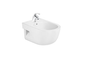 Meridian Wall Hung Compact Bidet 480mm 1 Taphole White