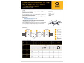 Technical Guide - EPDM Gasket & 316 Stainless Steel Bolt Kit with Molybond Nuts For Zurn Backflow DCV/RPZ Assembly with Dimax Y-Strainer and RSGVS Table D/E