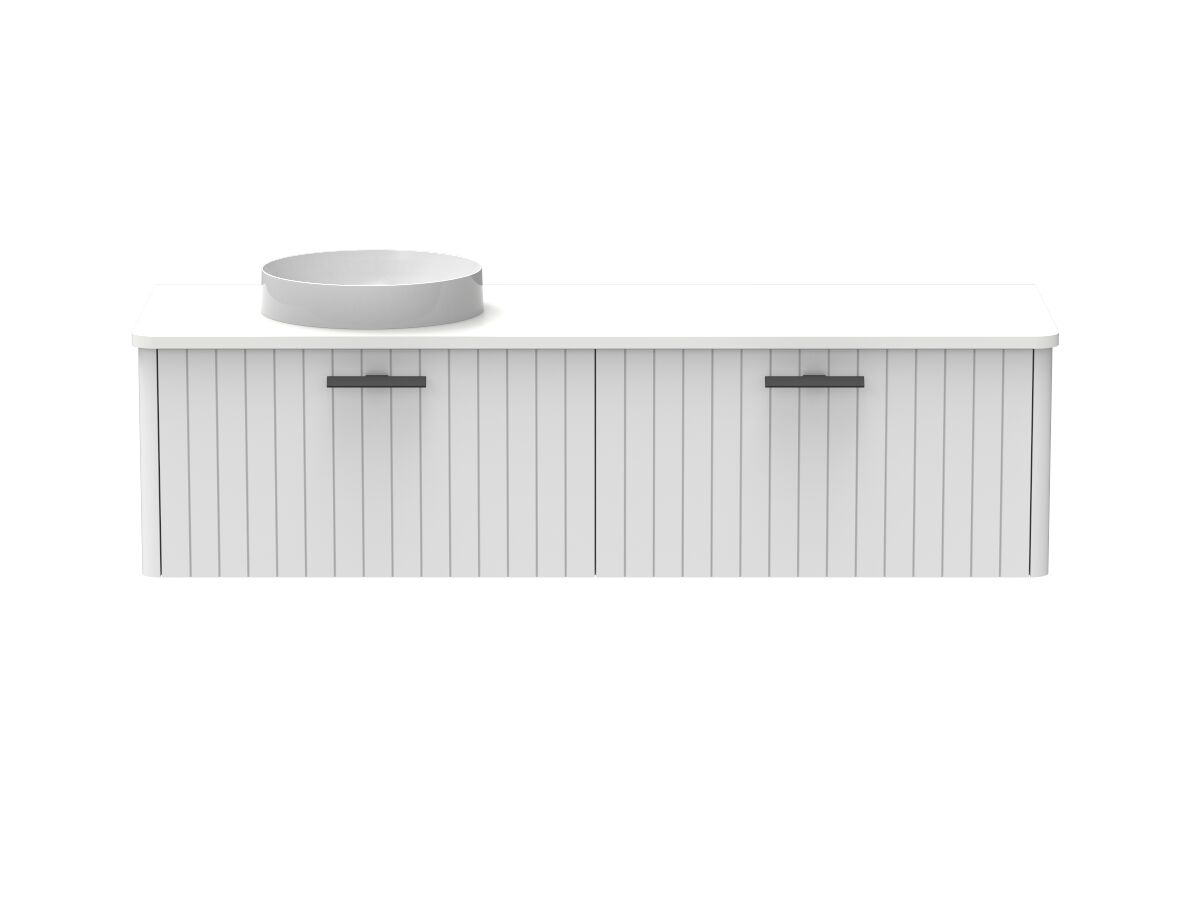 Kado Neue All-Drawer 1500 Left Offset Bowl Wall Hung Friday Quartz