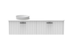 Kado Neue All-Drawer 1500 Left Offset Bowl Wall Hung Friday Quartz