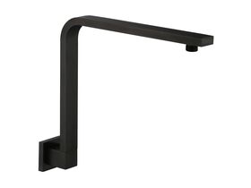 Square Gooseneck Shower Arm Matte Black