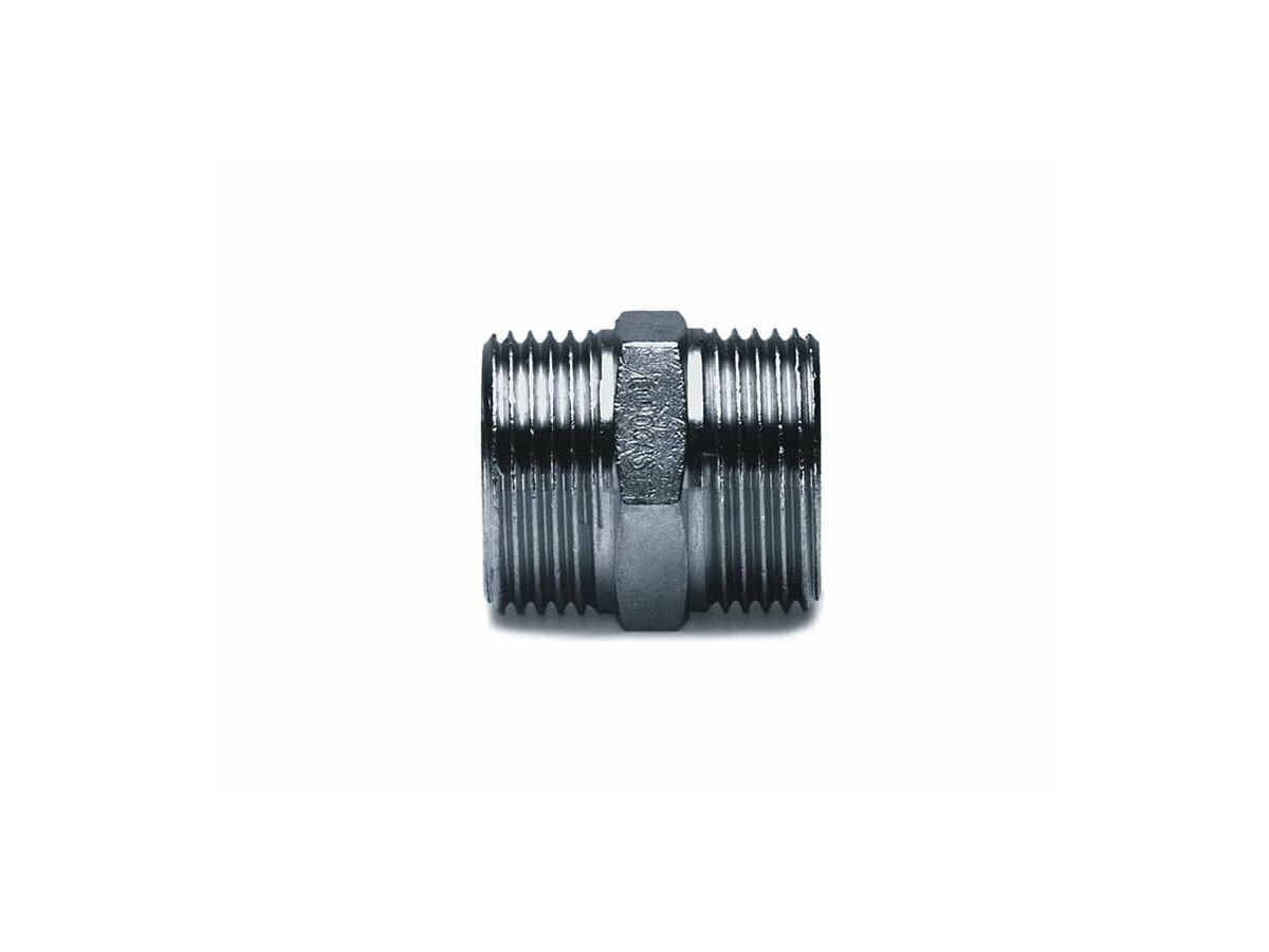 FLAT FACE M/M NIPPLE 25MM (5 PACK)
