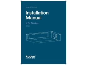 Installation Manual - Kaden Ducted Air Conditioner KDI24