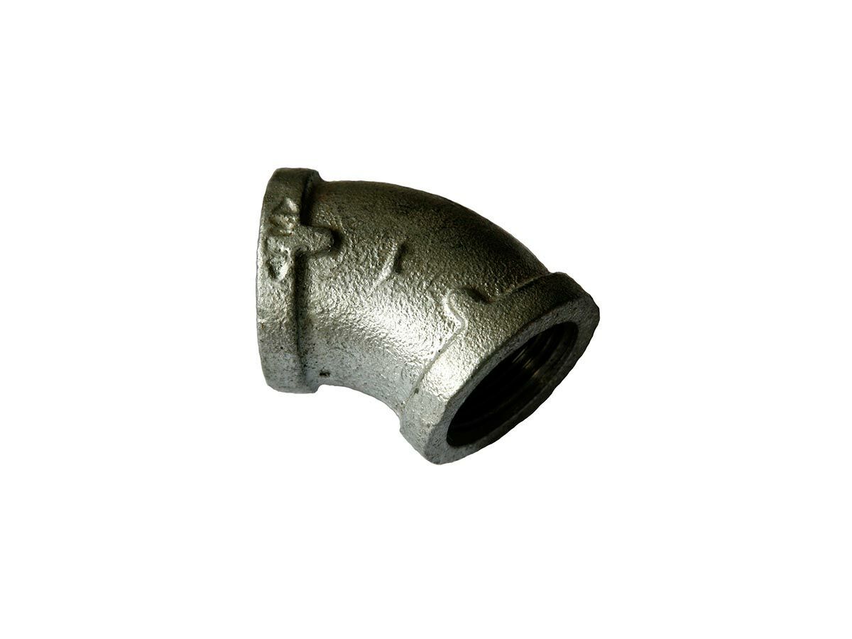 Galvanised Elbow 45 Degrees (Female x Female) 15mm from Reece