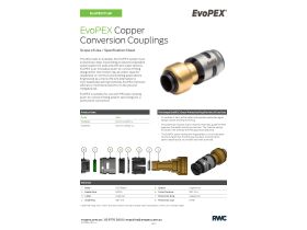 Specification Sheet - EvoPEX LF Conversion Coupling