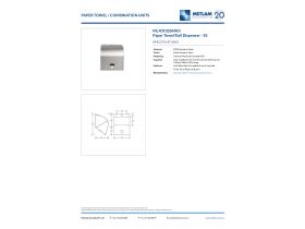 Specification Sheet - Paper Towel Disp (Roll) Stainless Steel