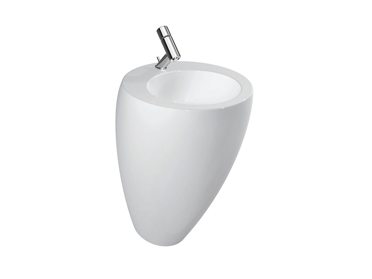 LAUFEN Alessi One Wall Basin / Pedestal 520 x 530 1 Taphole White