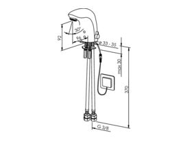 Enware Viva Mains Power Sensor Tap Chrome (6 Star)