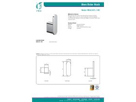 Specification Sheet - Oken Robe Hook 22 x 72 x 30mm Chrome