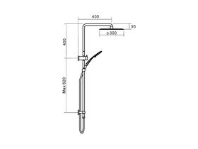 Lynx Chrome Dual Rnd Shower and Rain Rnd and HS375