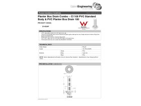 Installation Instructions - Planter Box Drain Combo 100mm