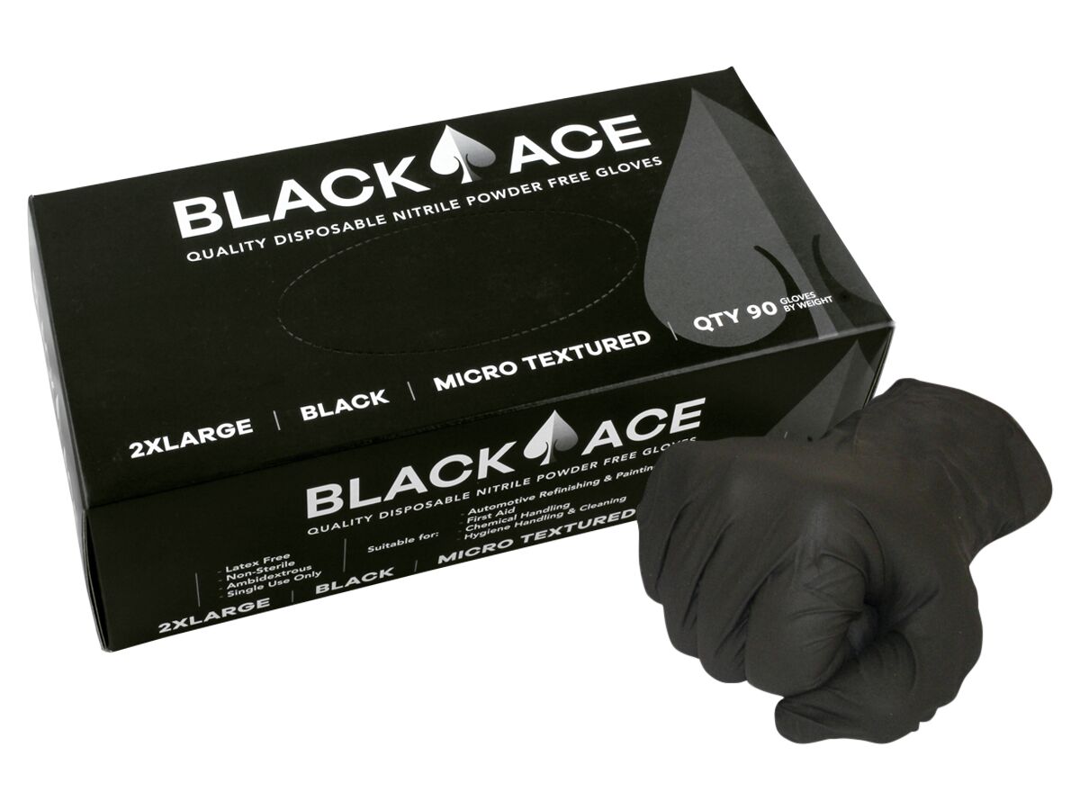 Black Ace Disp Nitrile Glove (100)