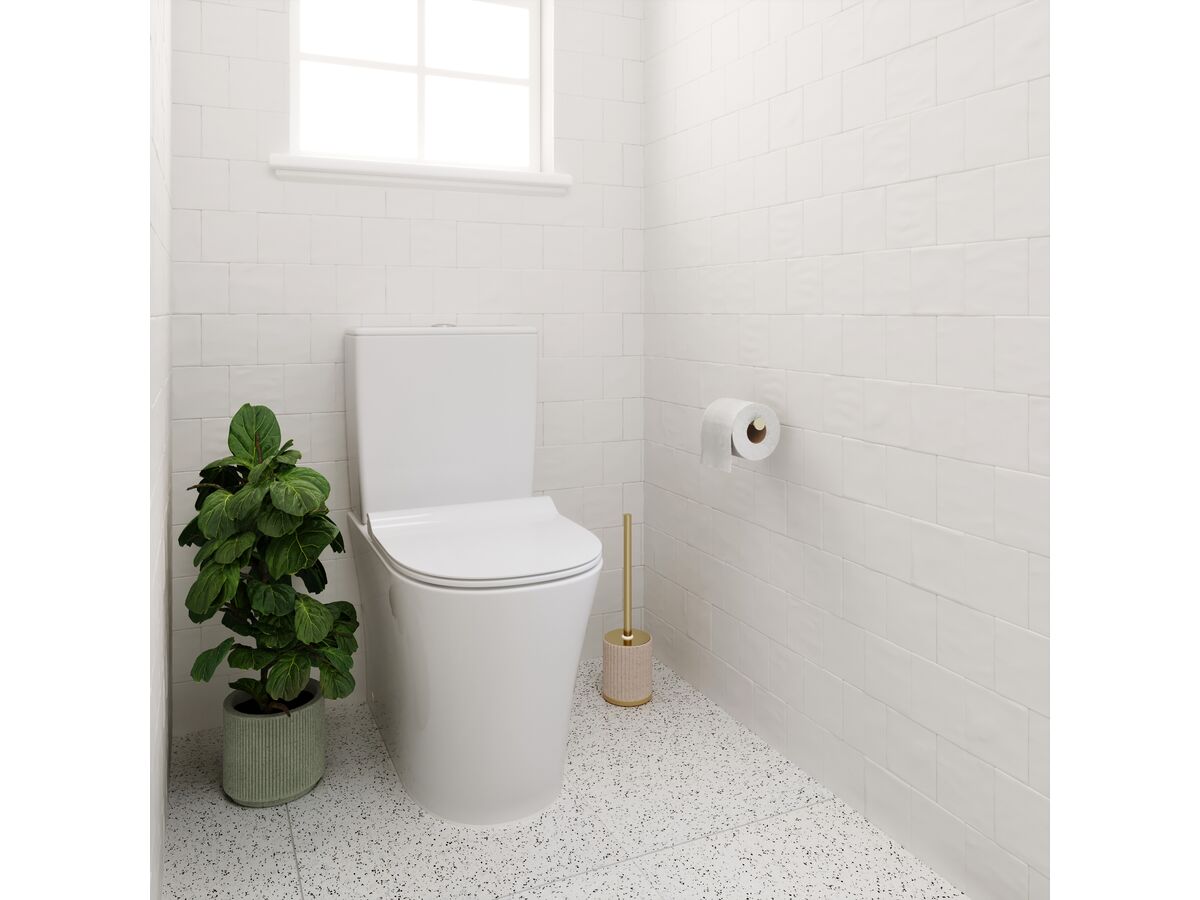 American Standard Heron Hygiene Rim Back Inlet Close Coupled Back to