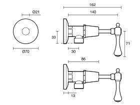 Kado Era Washing Machine Stops Lever Handle