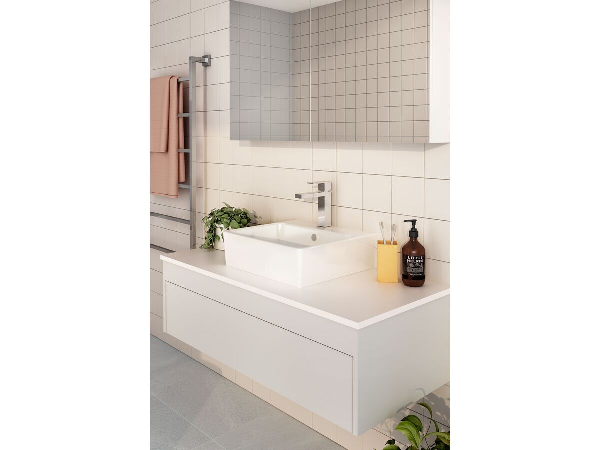 Mizu Bloc MK2 Basin Mixer Tap Chrome (4 Star)