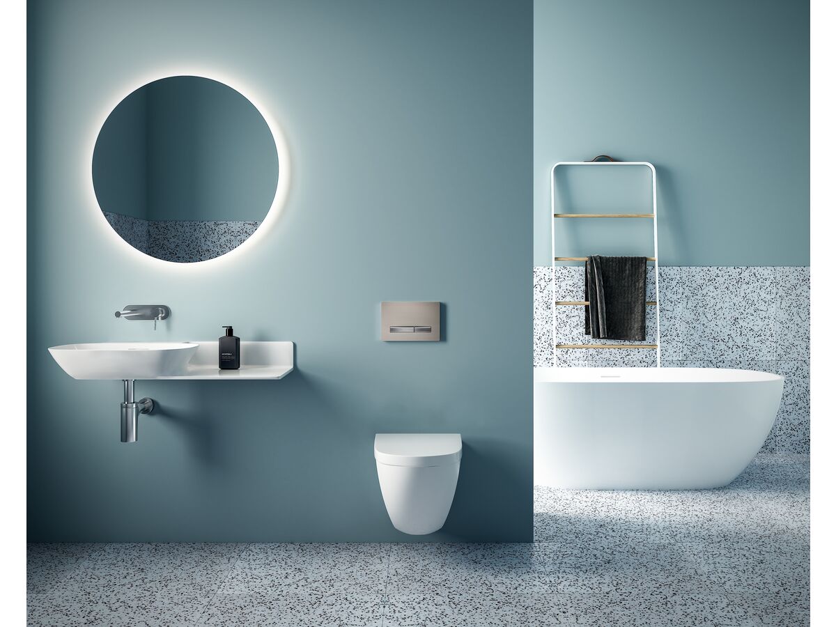 Kado Lussi Cast Solid Surface Freestanding Bath with Plug & Waste