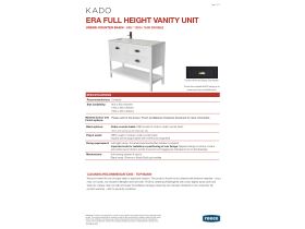 Technical Guide - Kado Era Full Height Vanity Unit