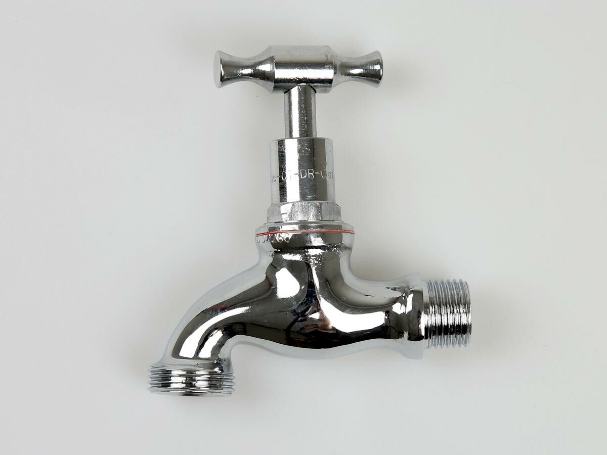 Bib Hose Male THead Chrome (ORing) 15mm from Reece