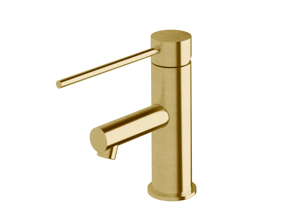 Scala Basin Mixer with 150mm Extended Pin LUX PVD Brushed Pure Gold (5 Star)