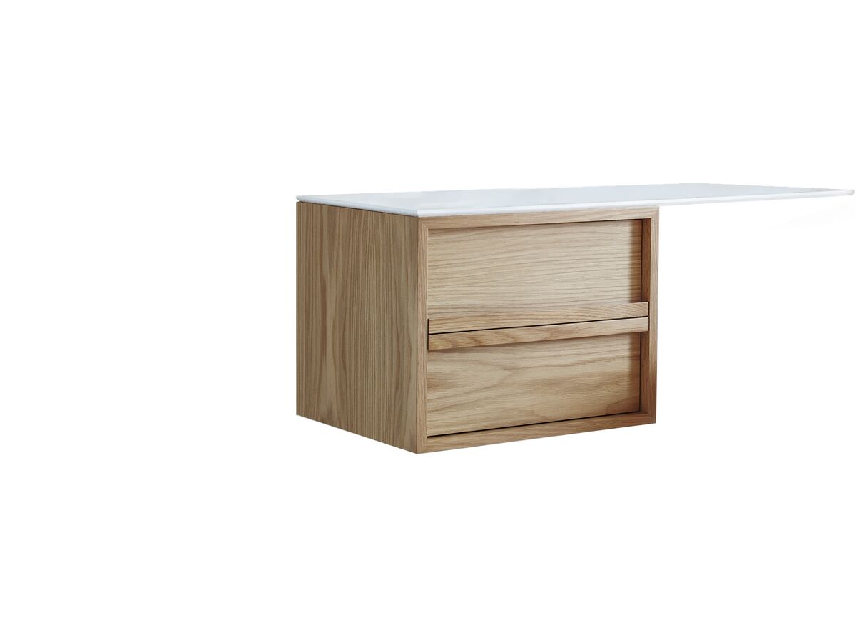 ISSY Z8 Vanity 2 Drawer Extended Top Left or Right Hand 1000mm