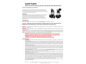 Installation Instructions - Reefe RVS300VF Sullage Pump Vertical Float Switch