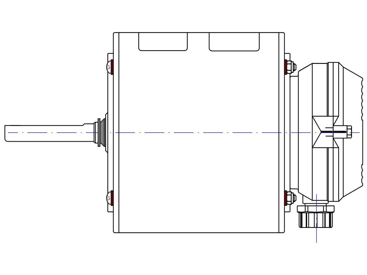Fasco Fan Motor 240V 1 Speed 250W 8061S137-80