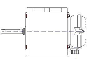 Fasco Fan Motor 240V 1 Speed 250W 8061S137-80