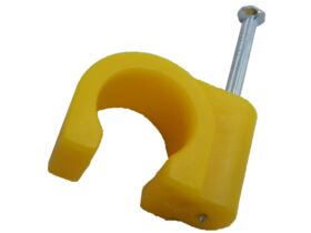 Rifeng Pipe Clips with Nail Yellow for Gas Pipe